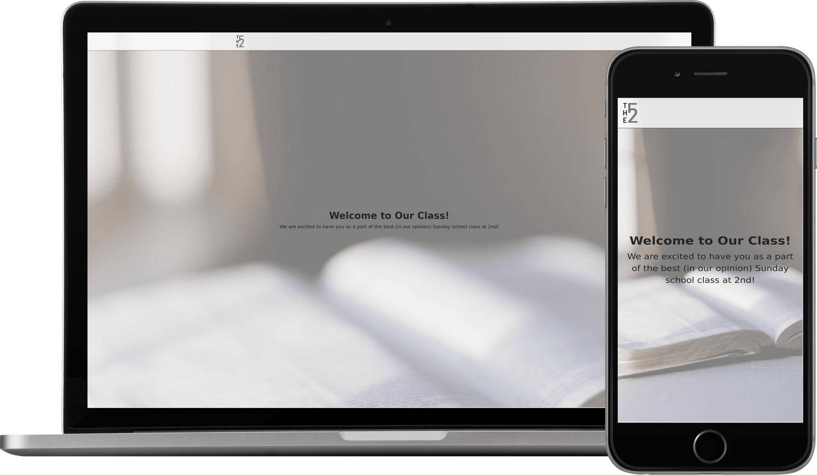 The 52 Church website on a laptop and a phone